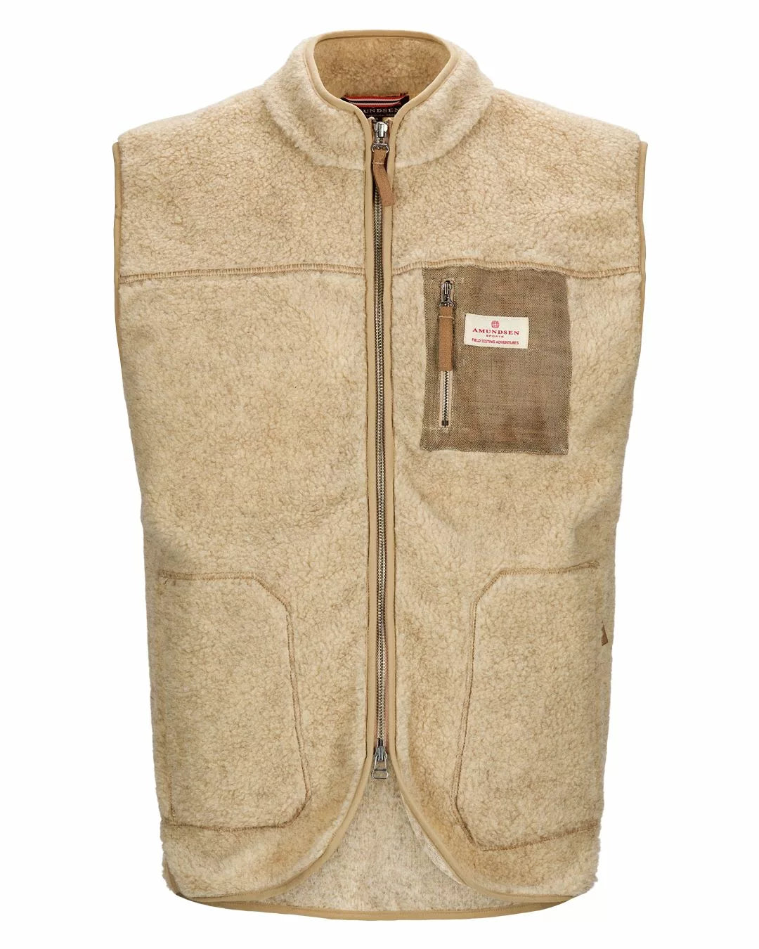 Amundsen Heroes Wool Fleece Vest Natural MVE11.1