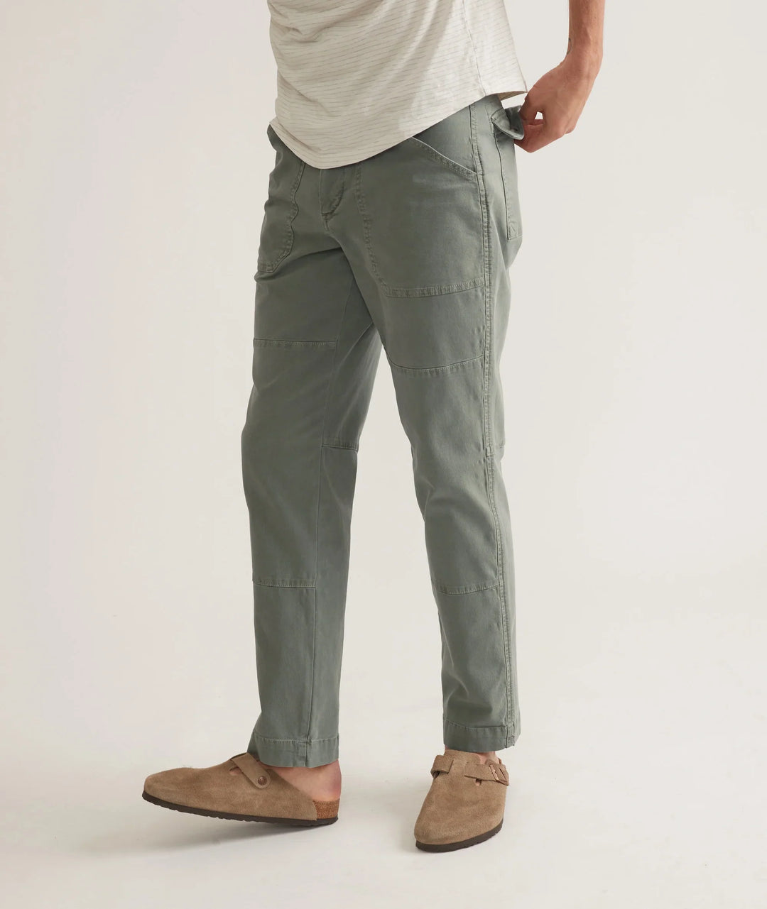 Marine Layer Breyer Relaxed Utility Pant Vetiver 1240105111389