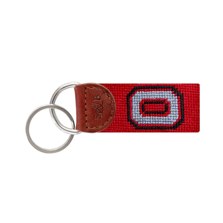 Ohio State Needlepoint Key Fob