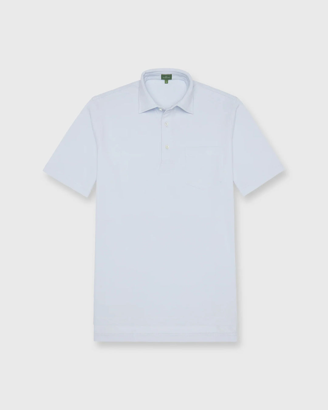 Sid Mashburn Short-Sleeved Polo Pale Blue Pima Pique S33505