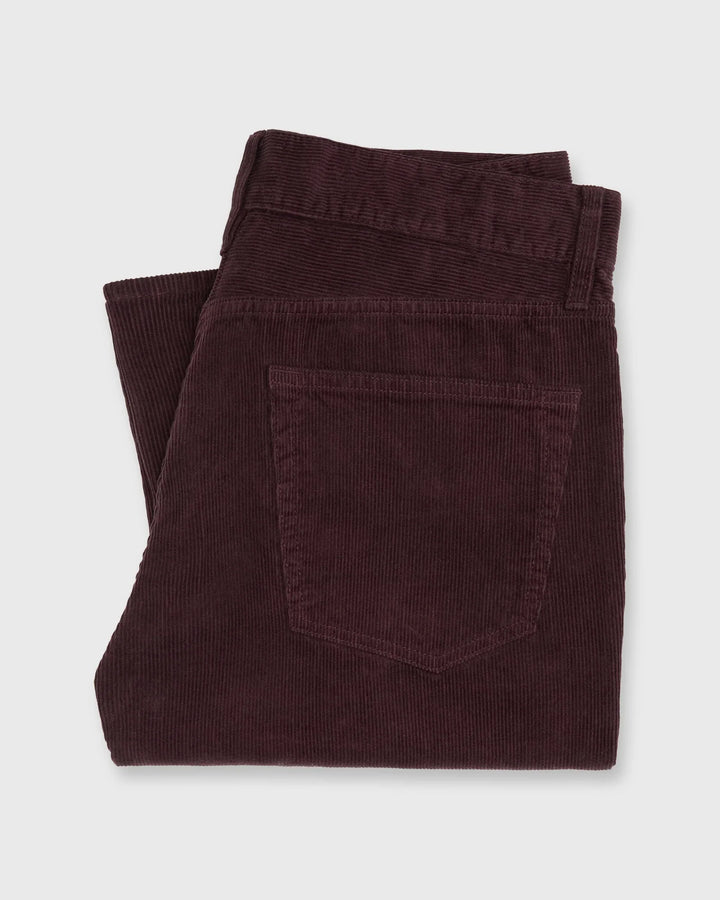 Sid Mashburn Slim Straight Corduroy 5-Pocket Pant Merlot S74239