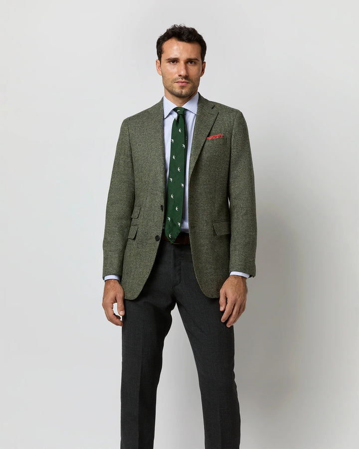 Sid Mashburn Moss Herringbone No. 3 Jacket Moss Herringbone Tweed S74321