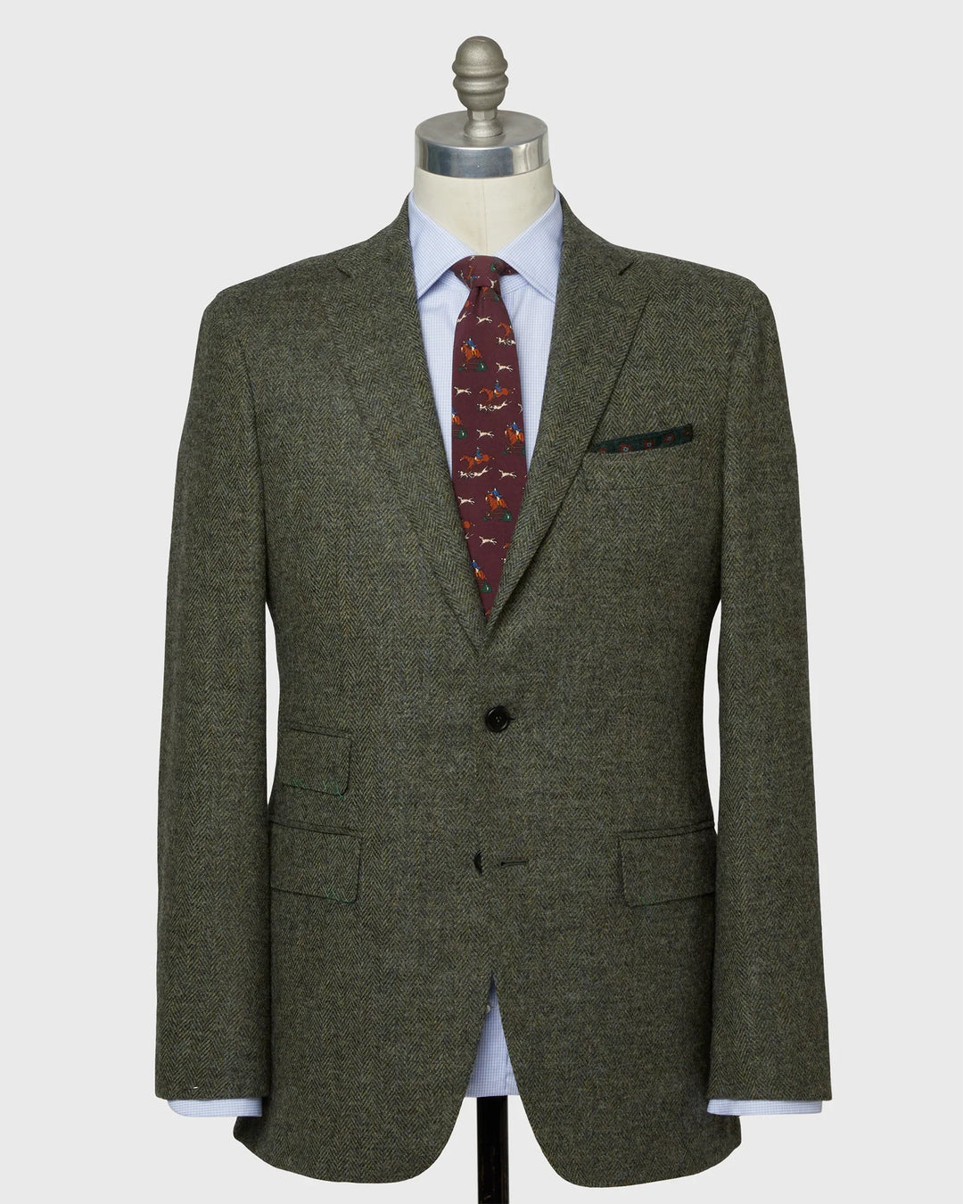 Sid Mashburn Moss Herringbone No. 3 Jacket Moss Herringbone Tweed S74321