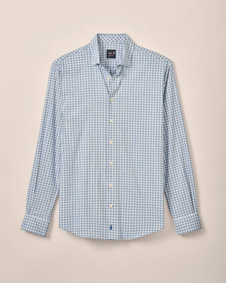 Johnnie-O Performance Button Up Shirt-Westwood Navy JMWL101100