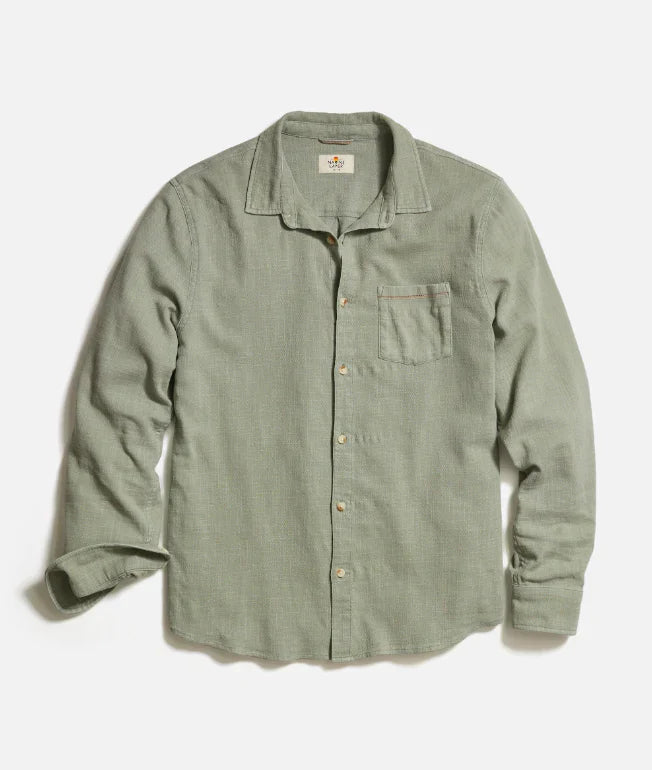 Marine Layer Classic Stretch Selvage Shirt Shadow CSSS