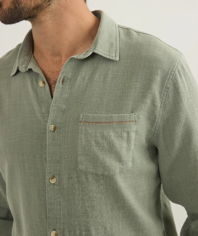 Marine Layer Classic Stretch Selvage Shirt Shadow CSSS