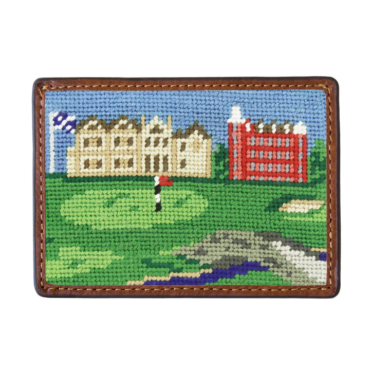 St Andrews Needlepoint Card Wallet