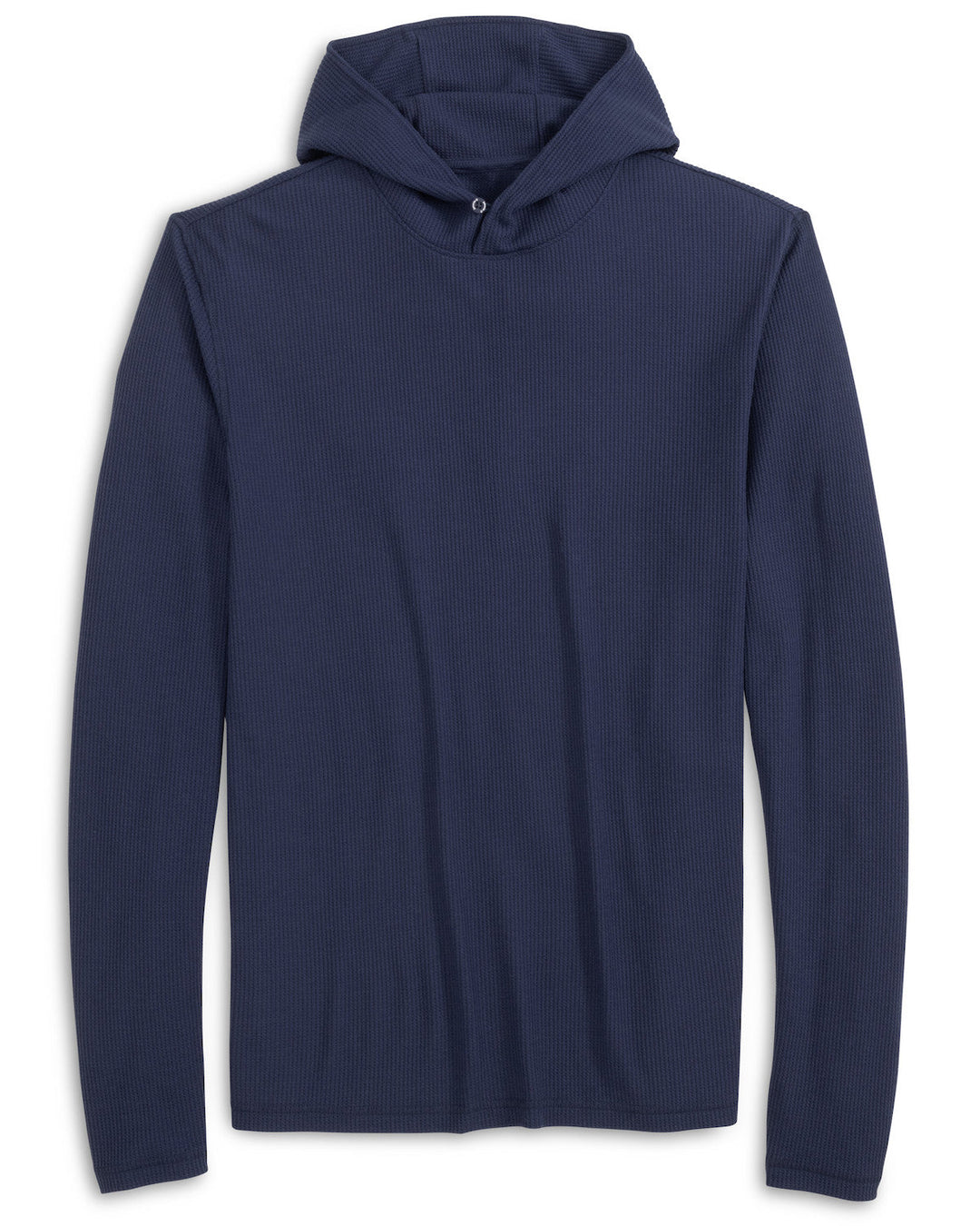 Johnnie-O Brinson Ribbed Knit Performance Hoodie Navy JMHD100150