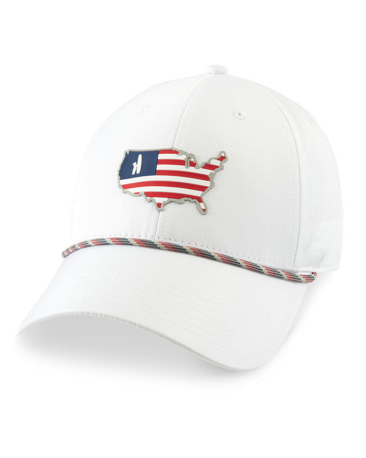 Johnnie-O Rope Flagler Hat White JMHT100030