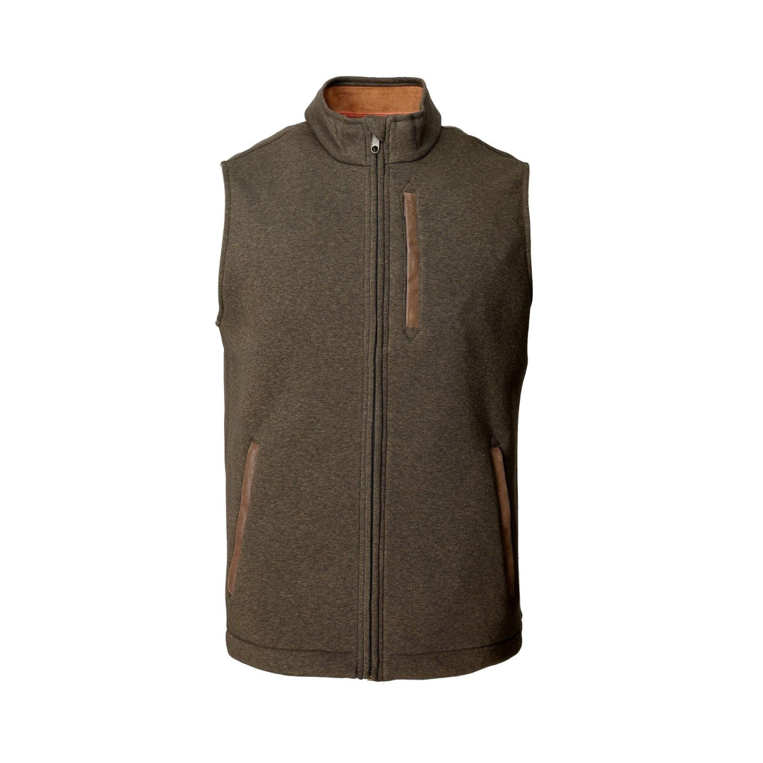 Tom Beckbe Warren Fleece Vest Peat Green ML018