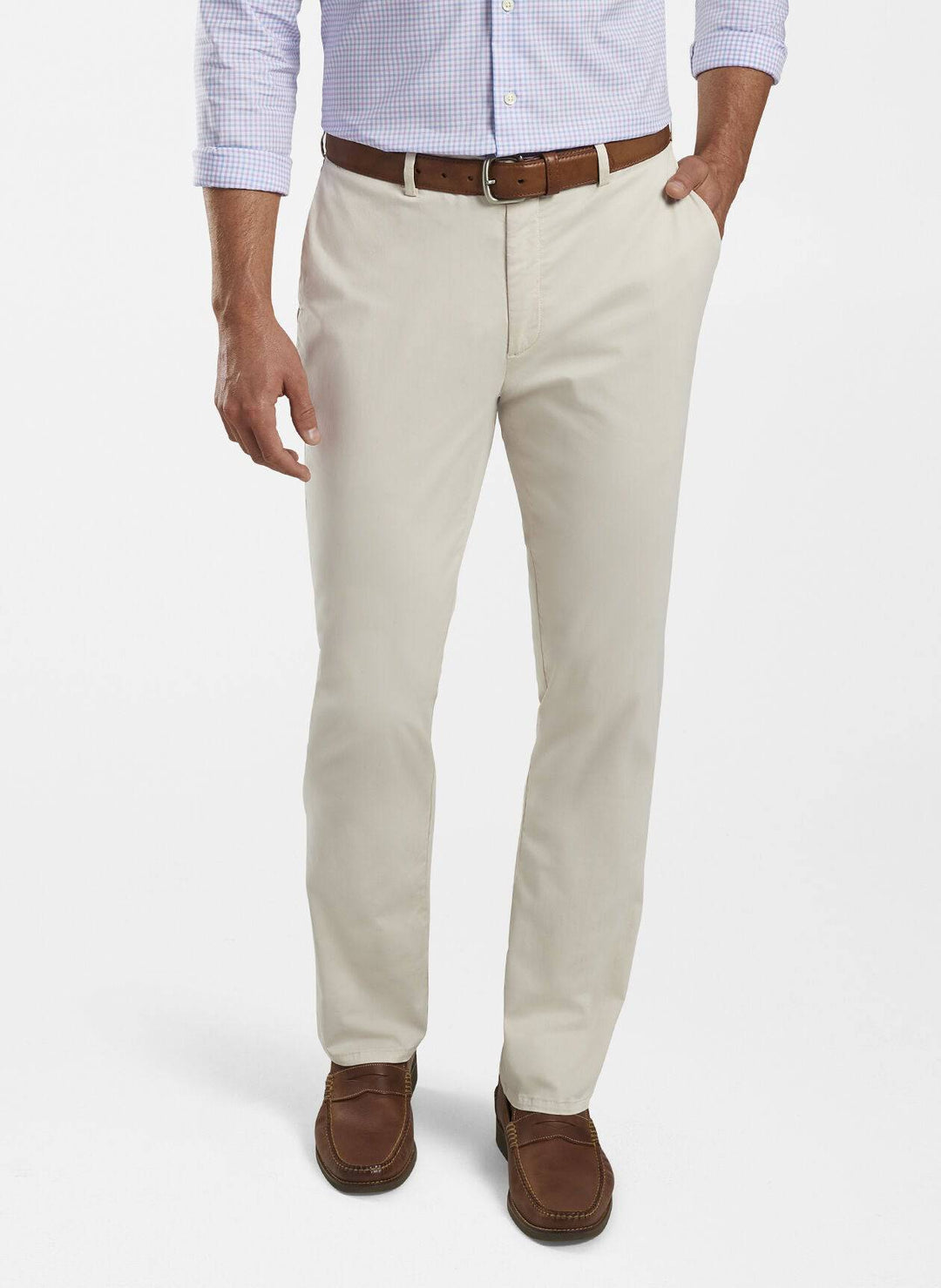 Peter Millar Crown Soft Flat-Front Trouser