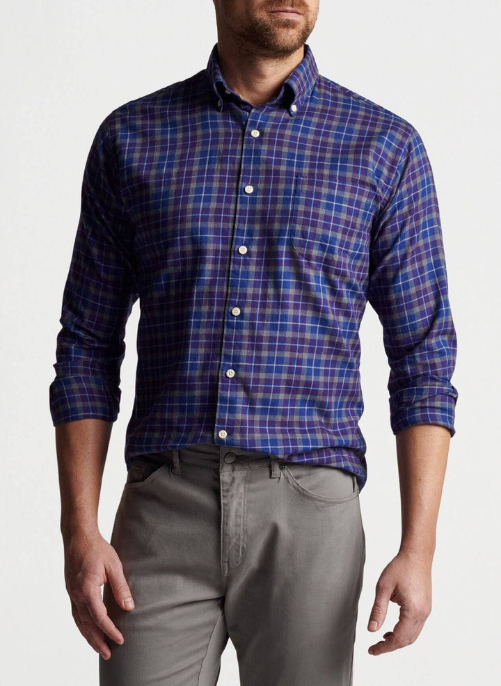 Peter Millar Ledson Autumn Soft Cotton Sport Shirt