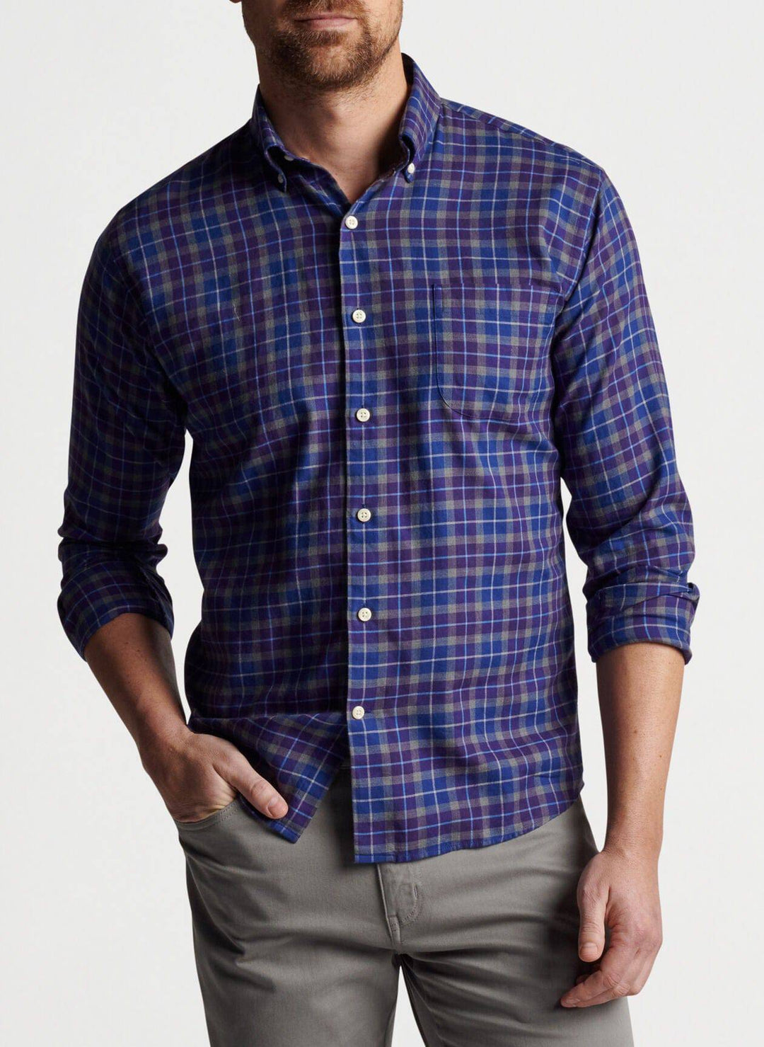 Peter Millar Ledson Autumn Soft Cotton Sport Shirt