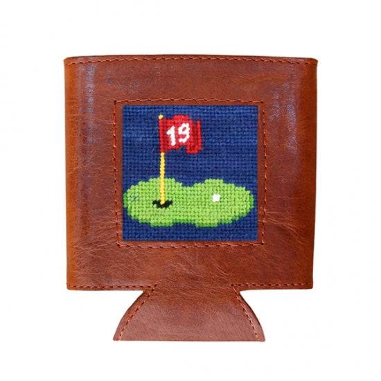Smathers & Branson 19th Hole Needlepoint Can Cooler