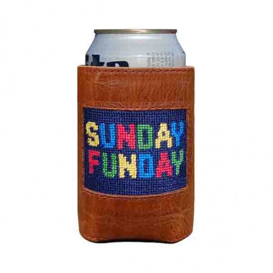 Smathers & Branson Sunday Funday Needlepoint Can Cooler